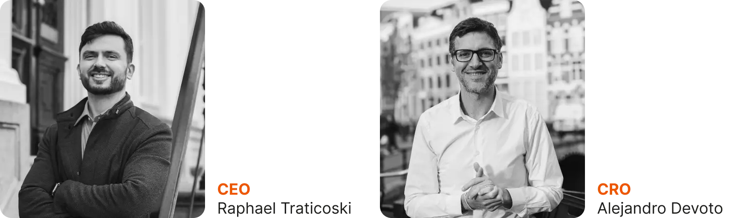 Raphael Traticoski, CEO, and Alejandro Devoto, CRO of GrowinCo.
