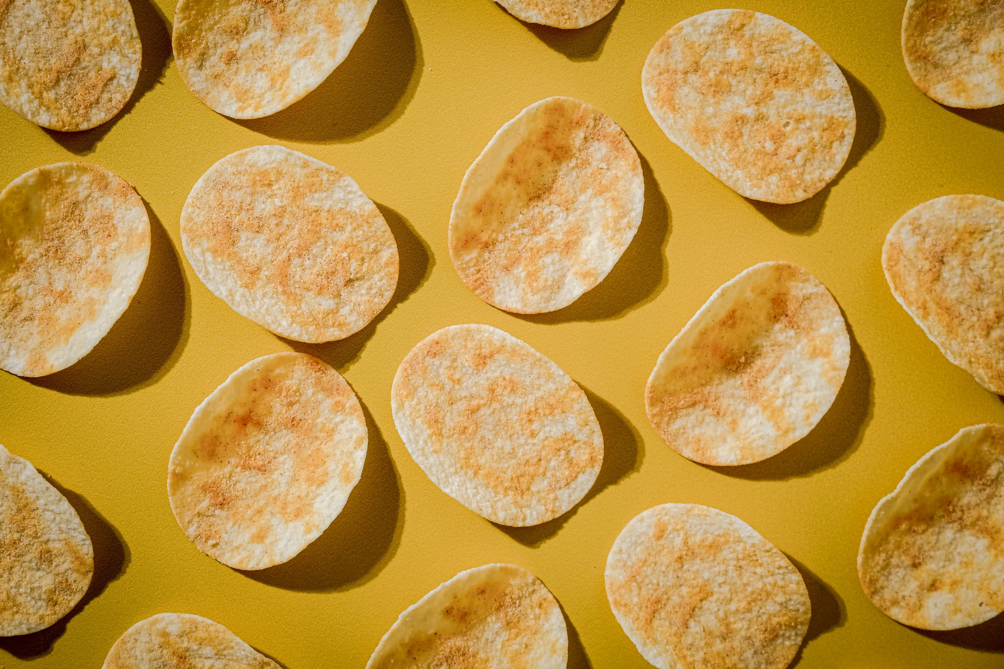 Chips flat lay